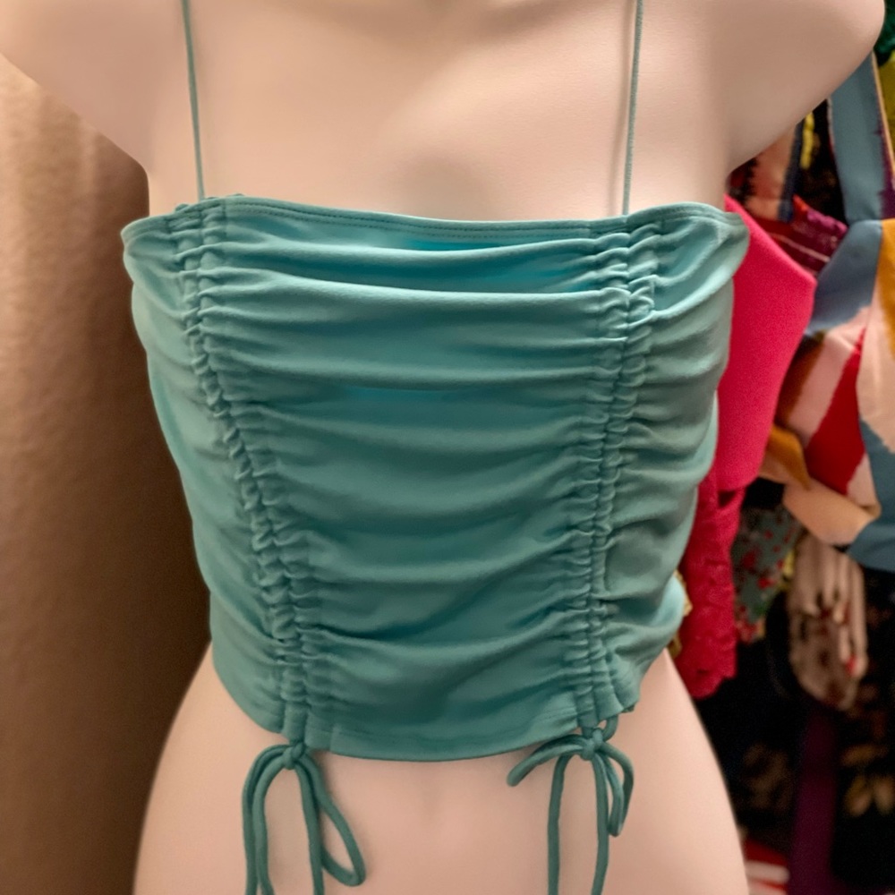 Teal tube top/sold
